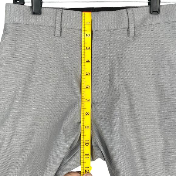 Banana Republic Light Gray Flat Front Belt Loops Stretch Casual Pants 26 x26 - Picture 5 of 6